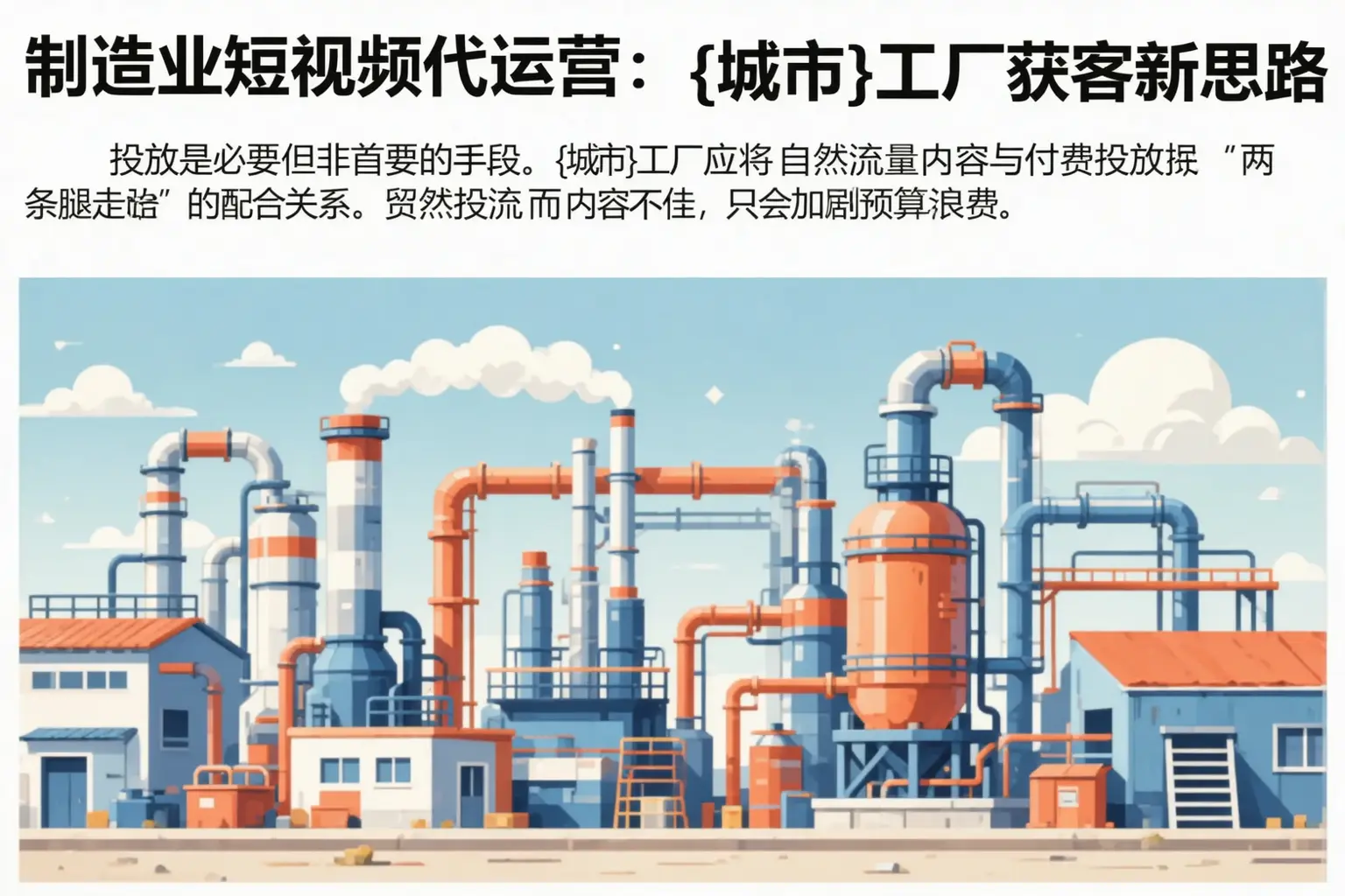 制造业短视频代运营：临高工厂获客新思路