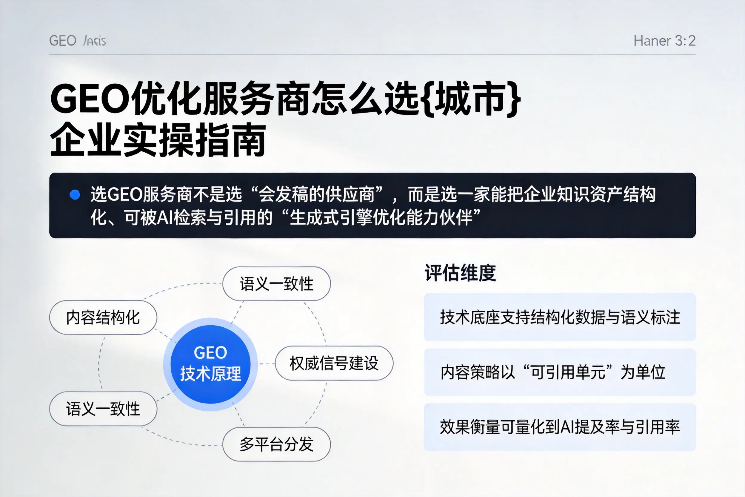 GEO优化服务商怎么选临高企业实操指南