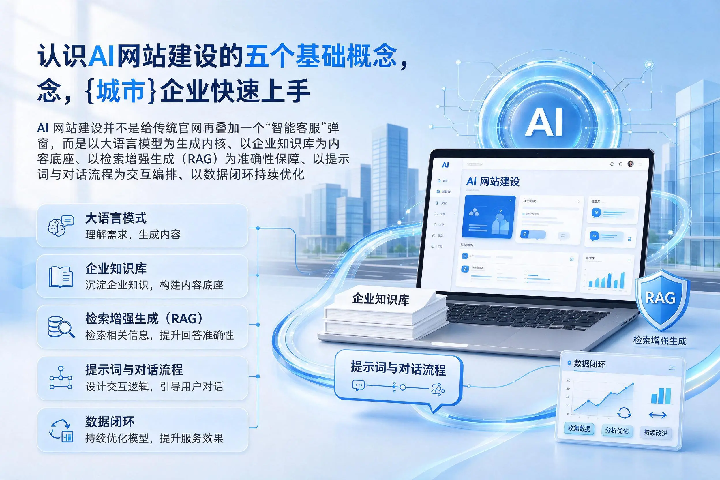 认识AI网站建设的五个基础概念，临高企业快速上手